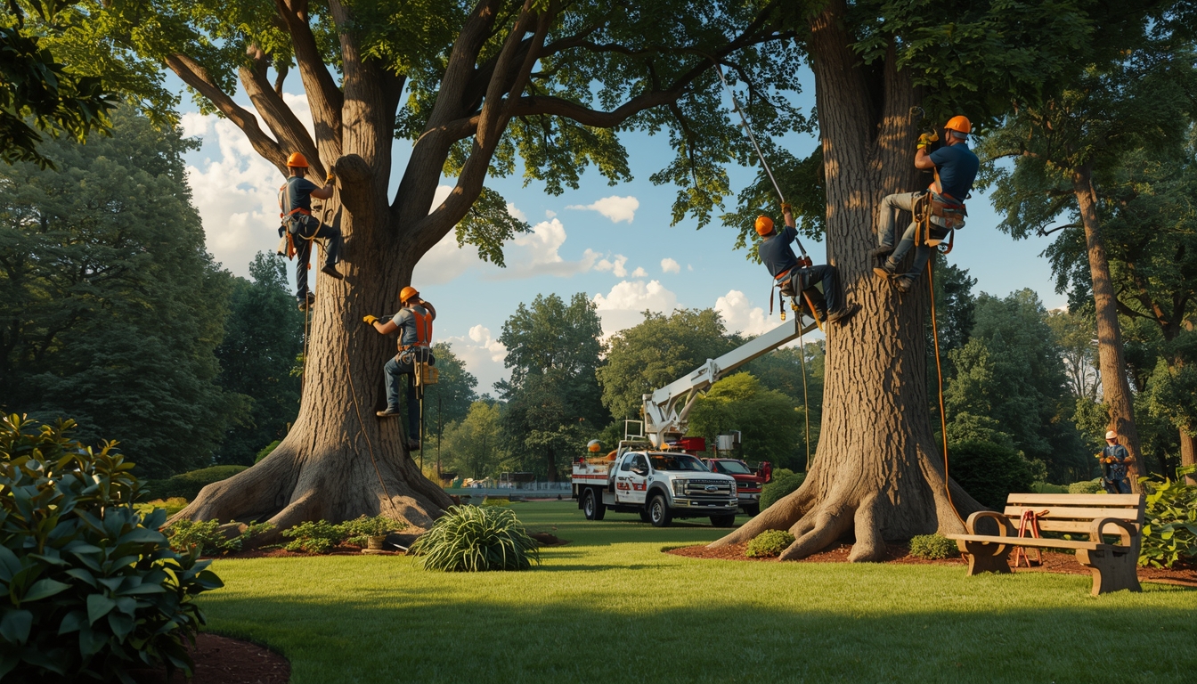 Poda profesional de árboles grandes